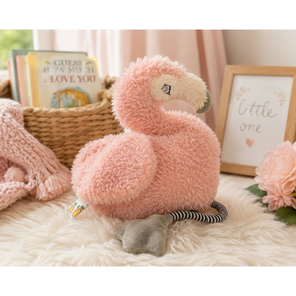Bunnies By The Bay Pink Flamingo Plush Bird‎ Stuffed Animal Baby Nursery Lovey